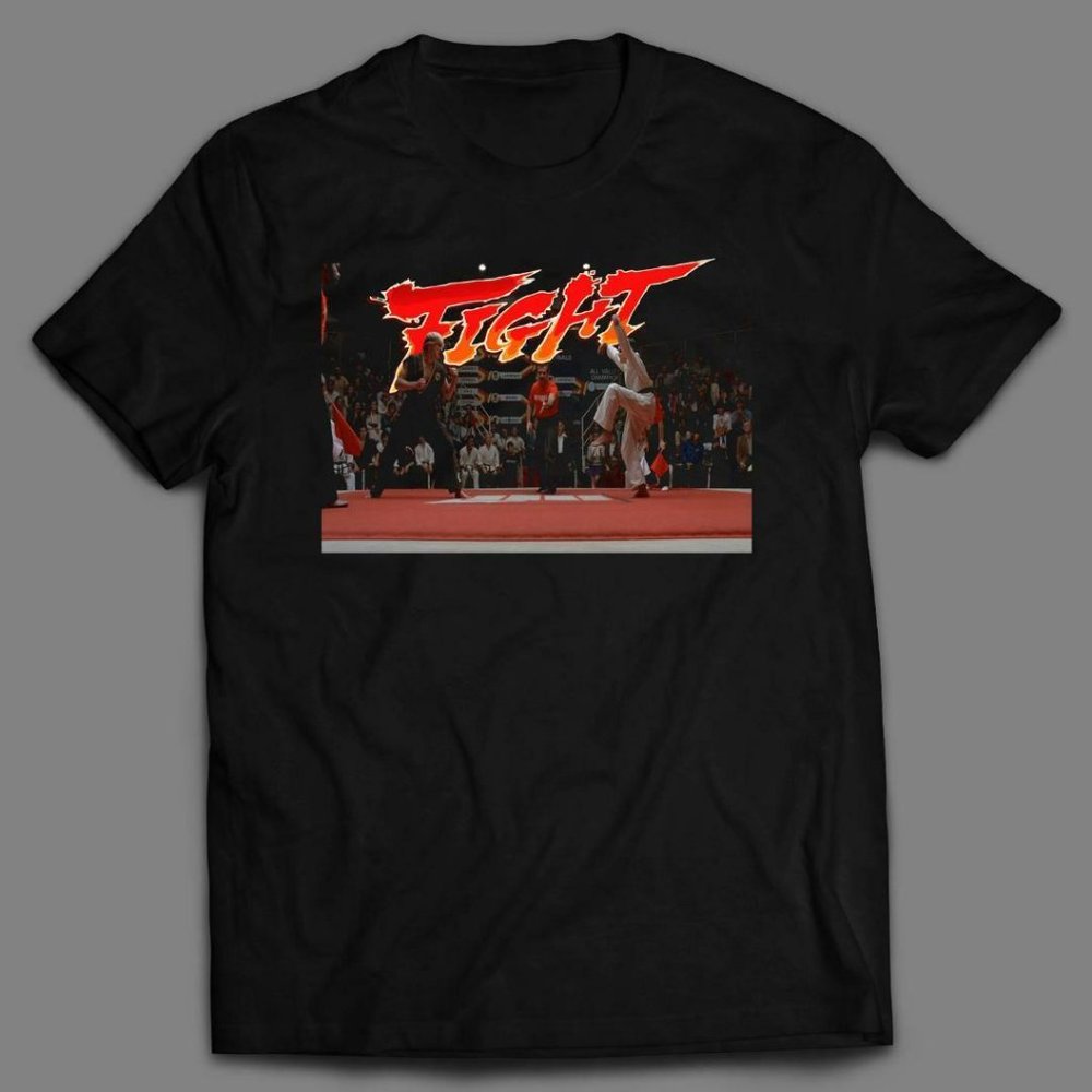 KARATE KID STREET FIGHTER INSPIRED MASHUP SHIRT